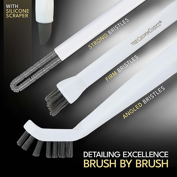 Small Cleaning Brush Set 3pcs—Crevice Brushes