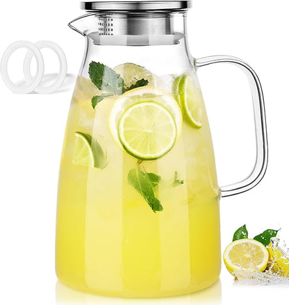 LUNA & MANTHA 2 Liter 68oz Water Pitcher