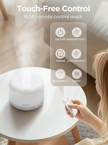 InnoGear Aromatherapy Diffuser & 10 Essential Oils Set, 500ml Essential Oil
