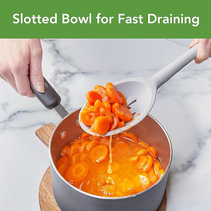 Tovolo Flex Core Silicone Slotted Deep Spoon