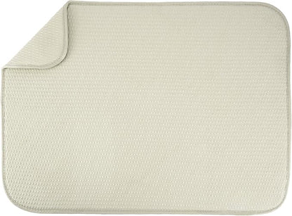 S&T INC. Dish Drying Mat XL, 18” x 24”, Absorbent Microfiber Kitchen Counter Mat