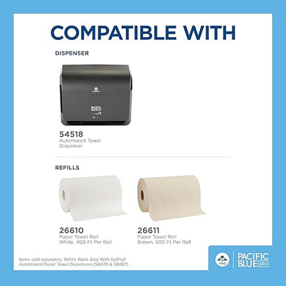 Georgia-Pacific Pacific Blue Ultra 9" Mini Automatic Paper Towel Dispenser by
