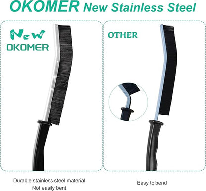 OKOM Multifunctional Stainless Steel Crevice Cleaning Brush