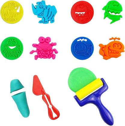 FRIMOONY Plastic Dough Tools for Kids,