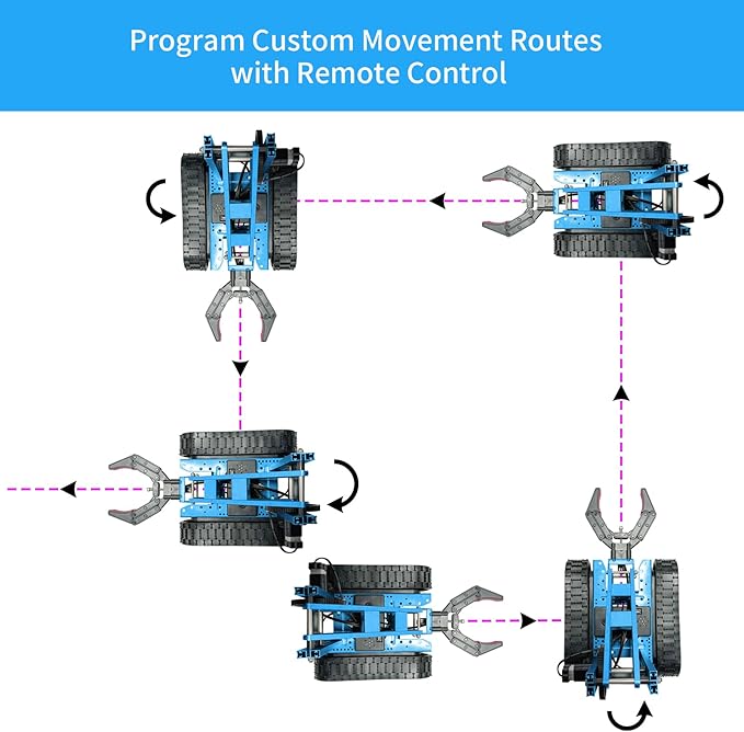 VANLINNY Robotic Arm Kit, Robot Kit for Kids Age 8+,STEM Building Toys 4-DOF Electronic Programming DIY Robots for Boys and Girls, Educational Science Projects,Cool Xmas Birthday Gifts for Kids.