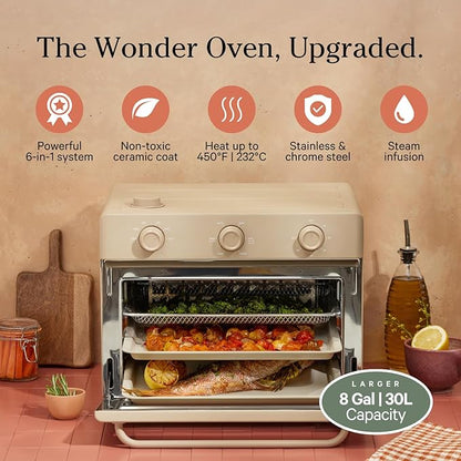 Our Place Large Wonder Oven | 6-in-1 Stainless Steel Air Fryer Toaster Oven
