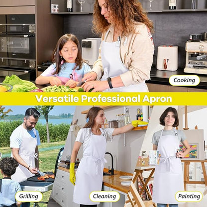 ROTANET Extra Large Apron for Men Adjustable Bib Aprons