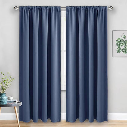 JIUZHEN Dusty Blue Blackout Curtains