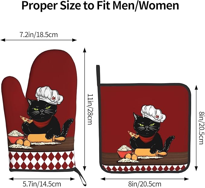 Cat Pot Holders and Oven Mitts