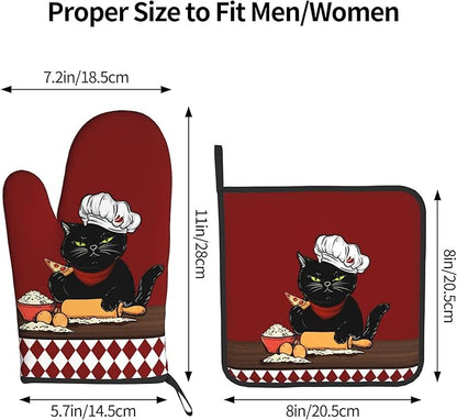 Cat Pot Holders and Oven Mitts