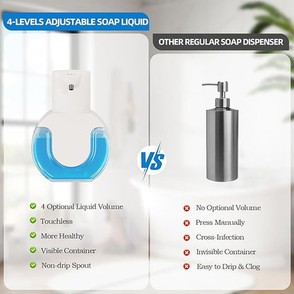 Automatic Soap Dispenser Touchless, Liquid Soap Dispenser USB Rechargeable