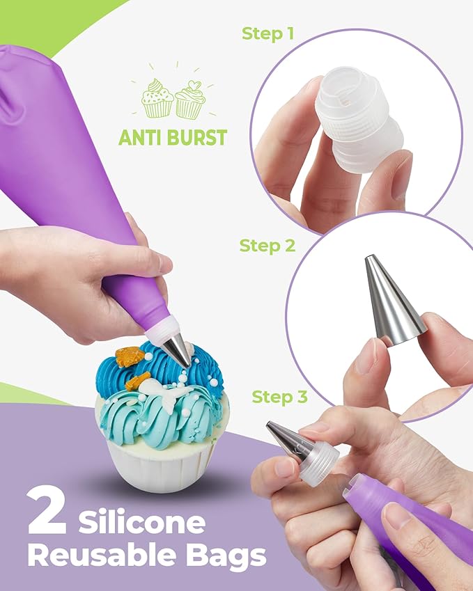 Kootek 32-Piece Piping Bags and Tips Set