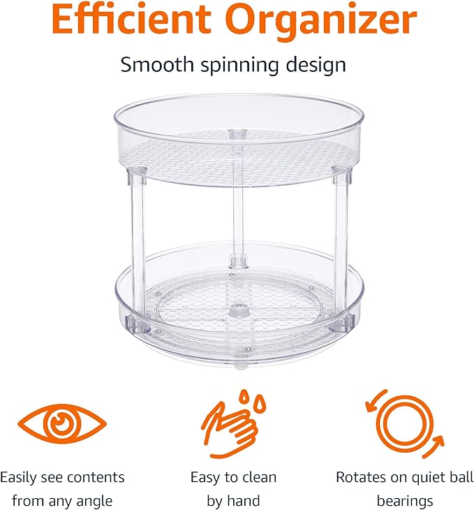 Amazon Basics Lazy Susan Turntable Organizer