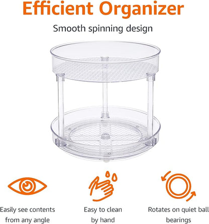 Amazon Basics Lazy Susan Turntable Organizer