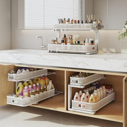 2 Pack 21.3IN-Depth Under Sink Organizer