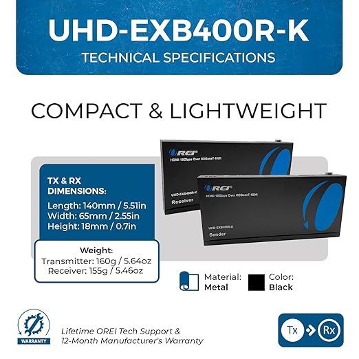 OREI 4K HDMI over Ethernet Extender Balun