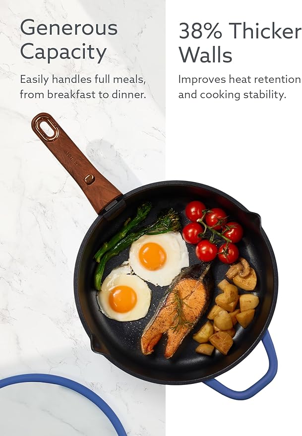 CAROTE 20Pcs Titanium Cookware Set, Pots and Pans Set Non Stick, Kitchen