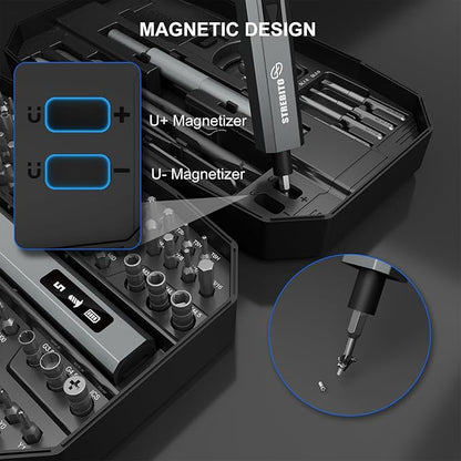 STREBITO Mini Electric Screwdriver Upgraded 155 in 1 Electric Precision