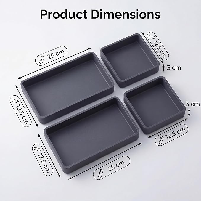 4-Pack Silicone Sheet Pan Dividers Nonstick Heat-Resistant Baking Trays