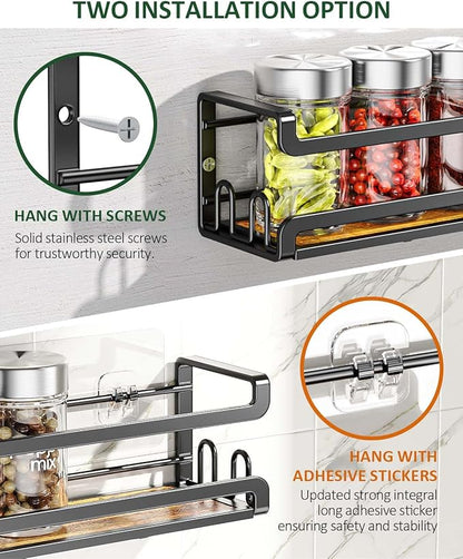 Doakhirmit Wall Mounted Spice Rack