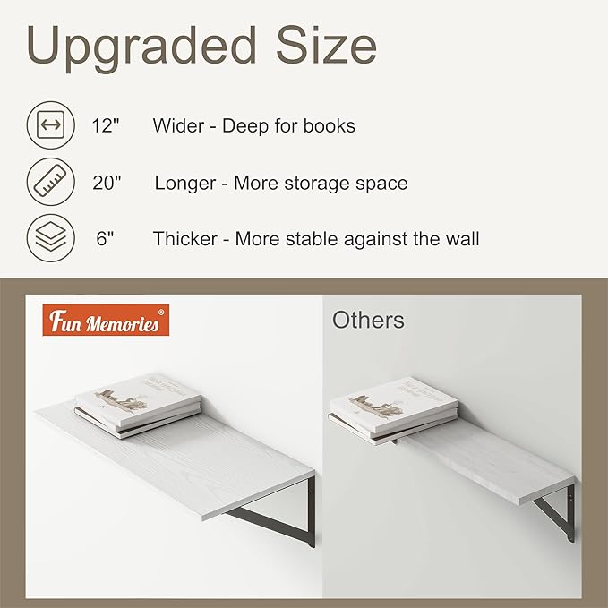 Fun Memories 20 Inch Floating Shelves