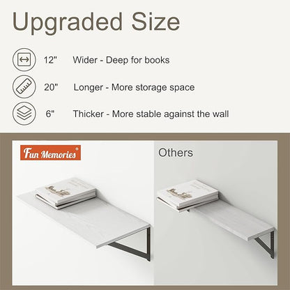 Fun Memories 20 Inch Floating Shelves