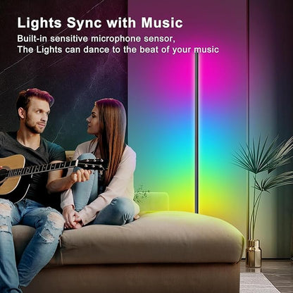 Bcmsda RGB LED Floor Lamp, RGB LED Corner Lamp
