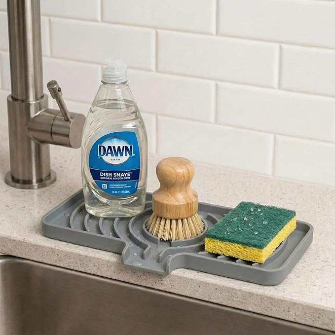 JACZZO Silicone Sponge Holder for Kitchen Sink