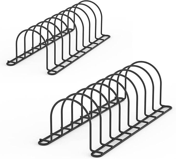 JAQ Pan Organizer Rack for Cabinet, Pot Lid Holder & Baking Sheet Organizer