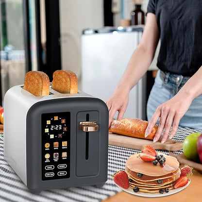 SEEDEEM Toaster 2 Slice, Full Touch Control Stainless Toaster, LCD Display