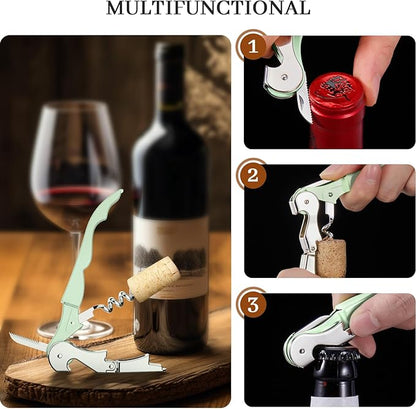 HYZ 2-Pack Wine Opener Waiter Corkscrew, Professional Wine Key