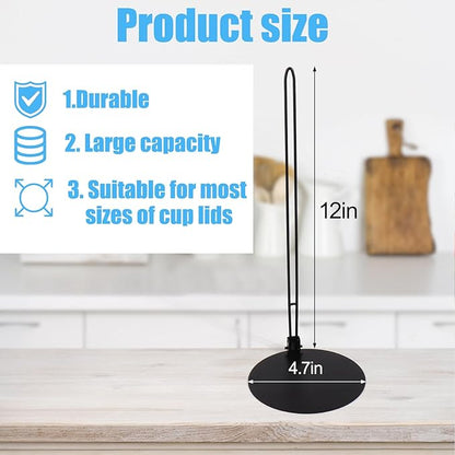 Vodolo Tumbler Lid Organizer, Cup Lid Holder, Slim Vertical Storage