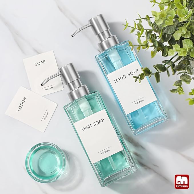 GMISUN Glass Soap Dispenser