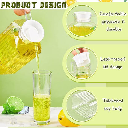 Panitay 4 Pcs 51 Ounces Plastic Pitcher
