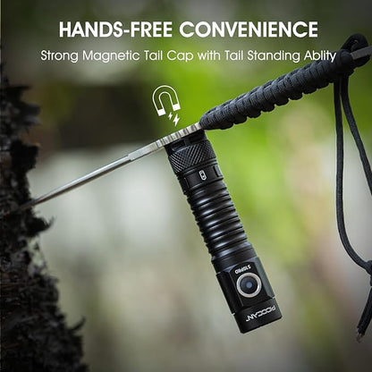 S10Pro Pocket LED Rechargeable Flashlights, Bright Flashlight 2500 High Lumen, Small Tactical Flashlight,MIni Magnetic Flash Lights for Home, Outdoor,Gift,Tools