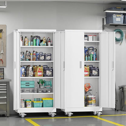 VINGLI Rolling Metal Storage Cabinet