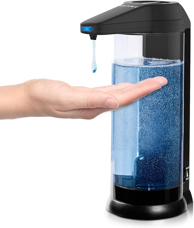 Secura 17oz Automatic Liquid Soap Dispenser, Touchless Battery Operated Hand