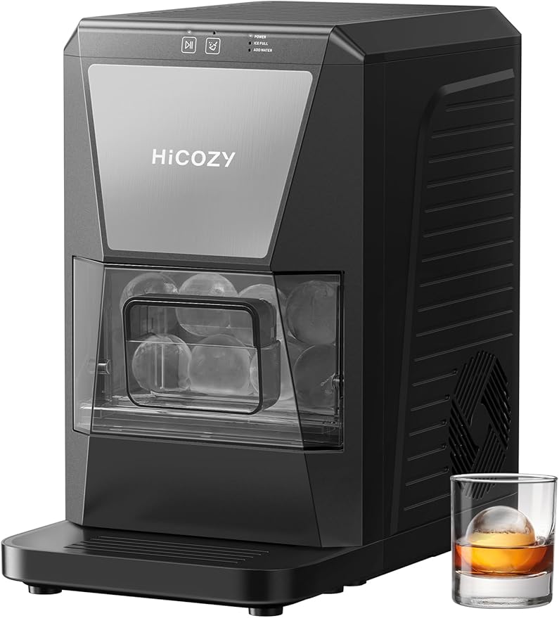 HiCOZY B1 Clear Ice Ball Maker Countertop, Sphere Ice Maker