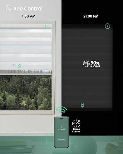 Yoolax Motorized Zebra Blinds Works