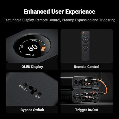 Fosi Audio ZD3 Desktop DAC Preamp, Fully Balanced Digital to Analog Audio