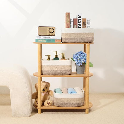 MiniArk Small Storage Baskets for Organizing | Closet Organizer Bins | Shelf