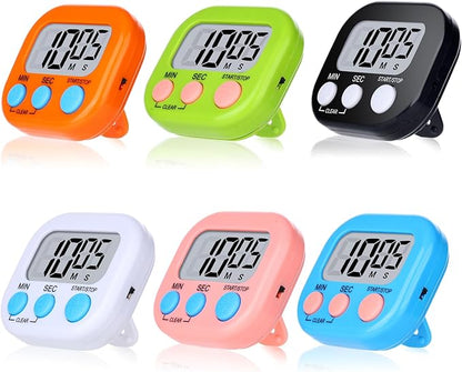Mwellewm Kitchen Timer 6 Packs Digital Timers