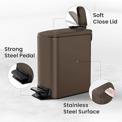 Cesun Small Bathroom Trash Can