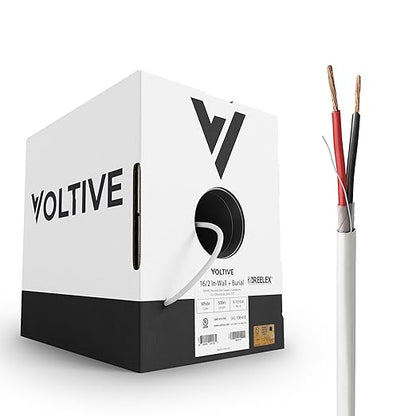 Voltive 16/2 Speaker Wire, in-Wall CL3 & Direct Burial, 500ft
