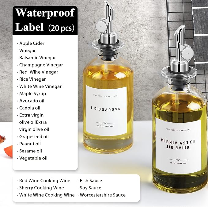 Olive Oil Dispenser Bottle Set
