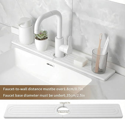 Faucet Mat for Kitchen Sink -Diatomite Stone Drying Mat for Kitchen Counter &