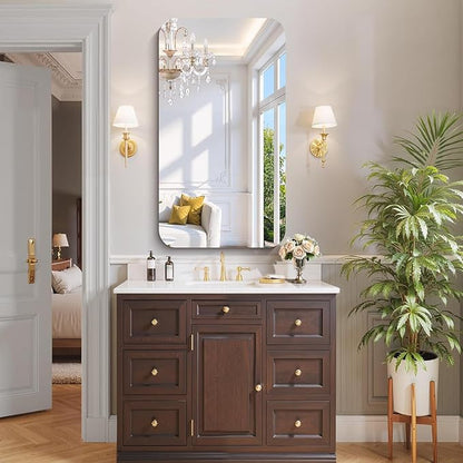 CILIBER Frameless Wall Mirror, HD Shatterproof Vanity Mirror