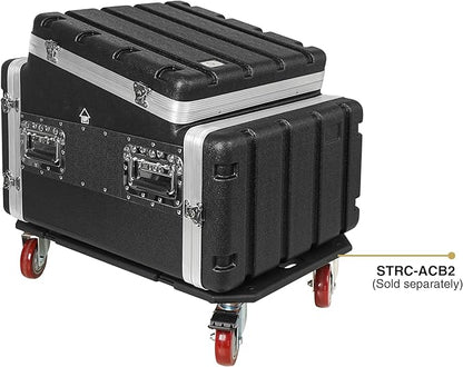 Sound Town Lightweight and Compact 6U ATA ABS Rack Case,