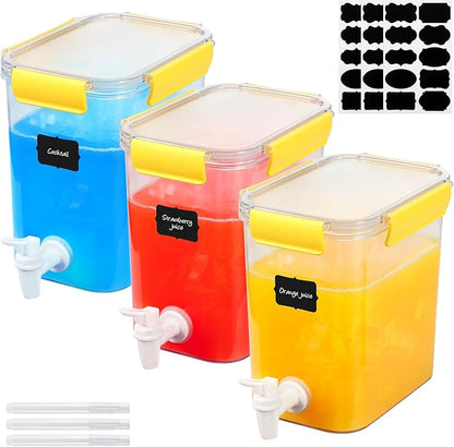 Mumufy 3 Set Plastic Drink Dispensers