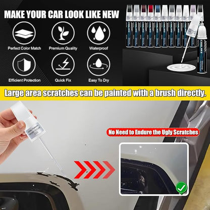Car Touch Up Paint(Diamond Red Metallic Tinted Clearcoat(C9)) for LINCOLN, Car Paint Scratch Repair Kit, Quick & Easy Solution to Repair, 2 in 1 Scratch Remover Pen with 2PCS Disposable Micro Applicators